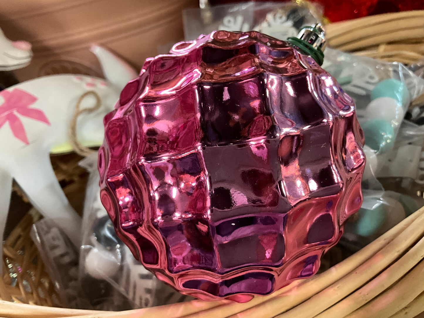 Hot Pink Ornament - CancreekDesigns