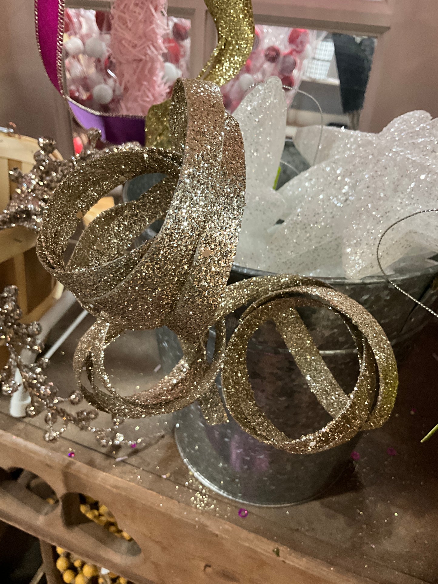 Gold Curly Pick - CancreekDesigns