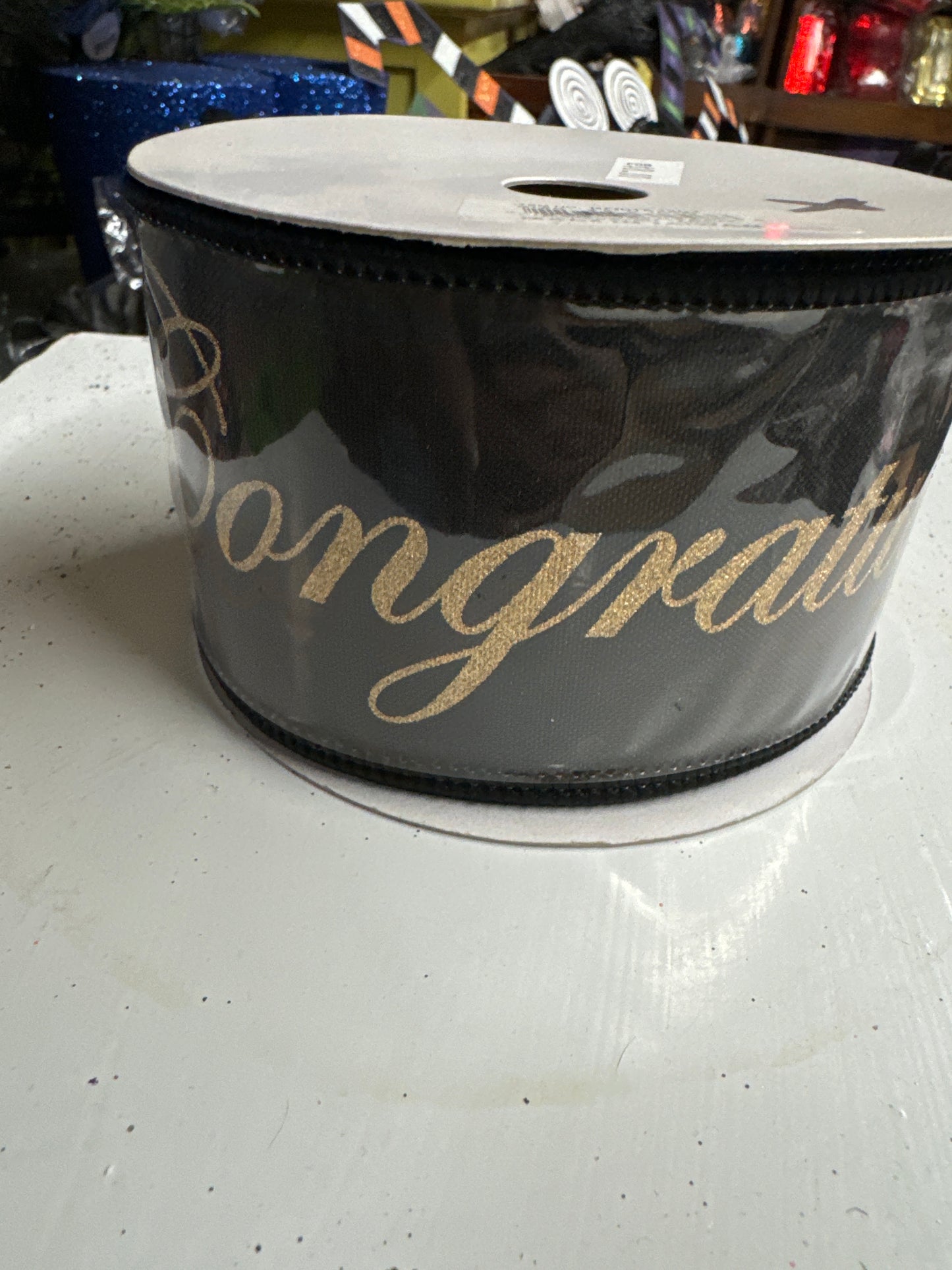 RG Blk Congratulations 2.5x10 - CancreekDesigns