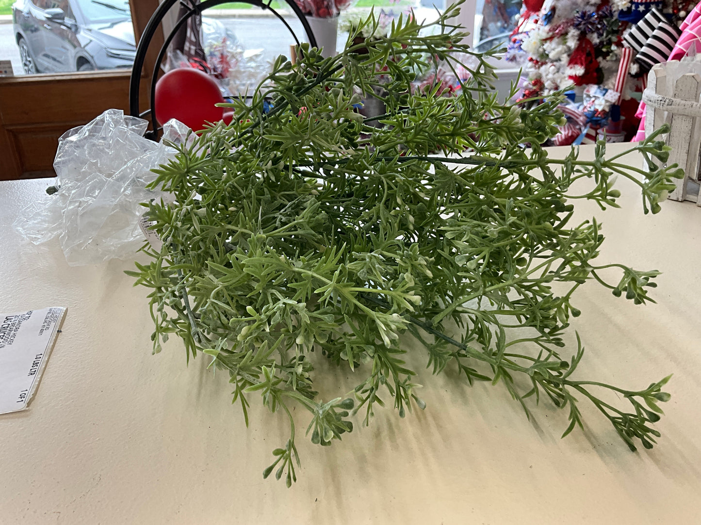 20” Plastic Wildflower Filler Bush White