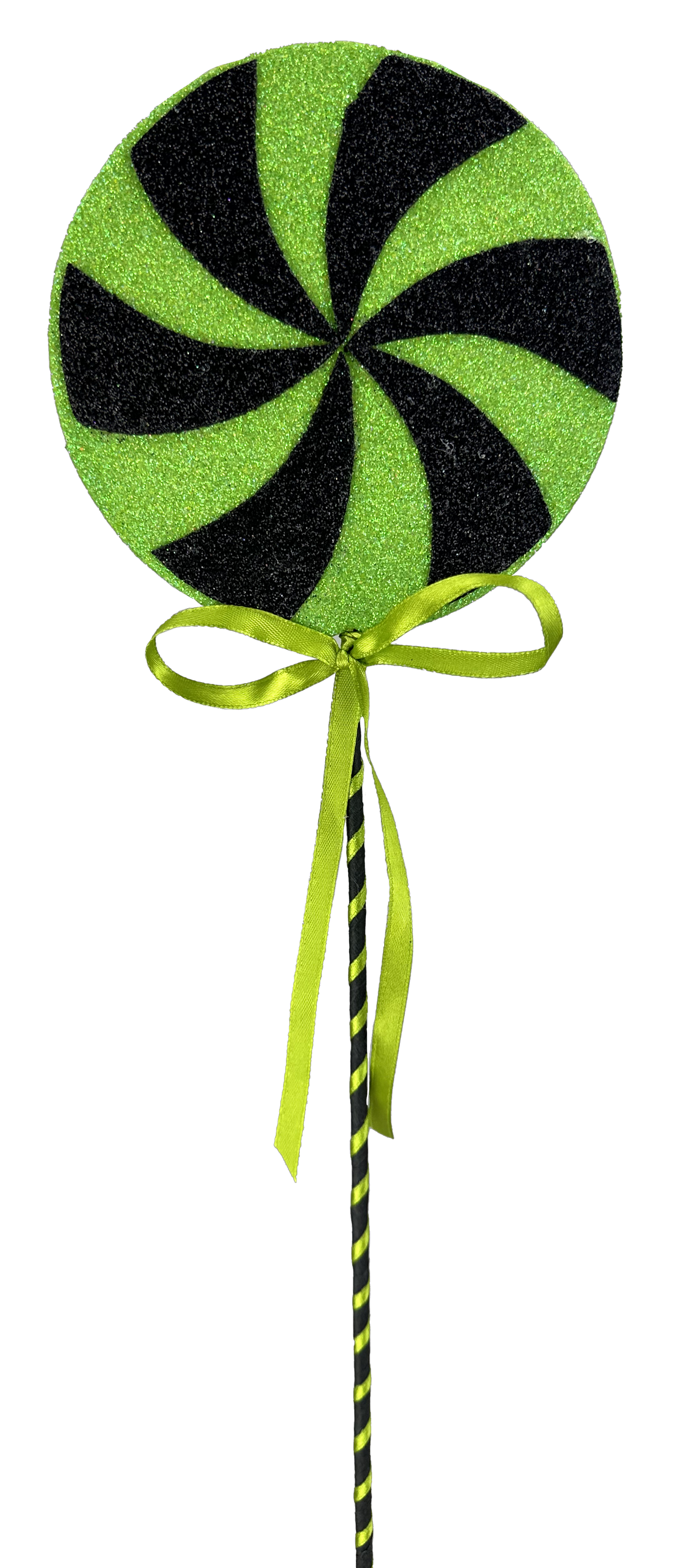 Black and Green Lollipop Pick H18xDIA5 - 57046GN