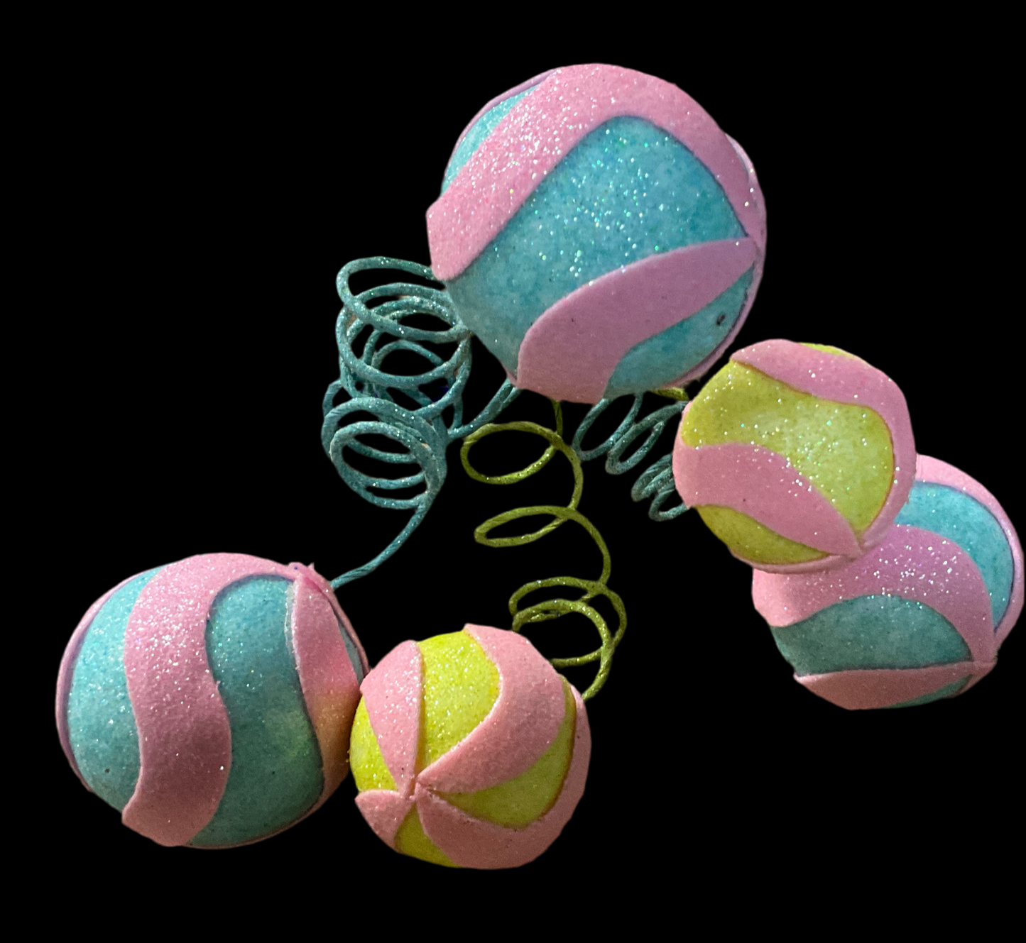 Swirl Ball Pick Blue And Pink - CancreekDesigns