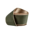 2 1/2" Reversible Classic Velvet Wired Ribbon | Moss/Gold | 10 Yard Roll