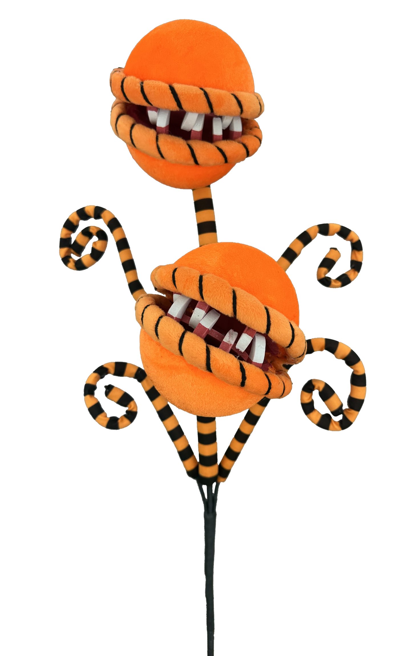 Orange Carnivorous Plant Curly Spray x 2 H26xDIA5 - 57142OR