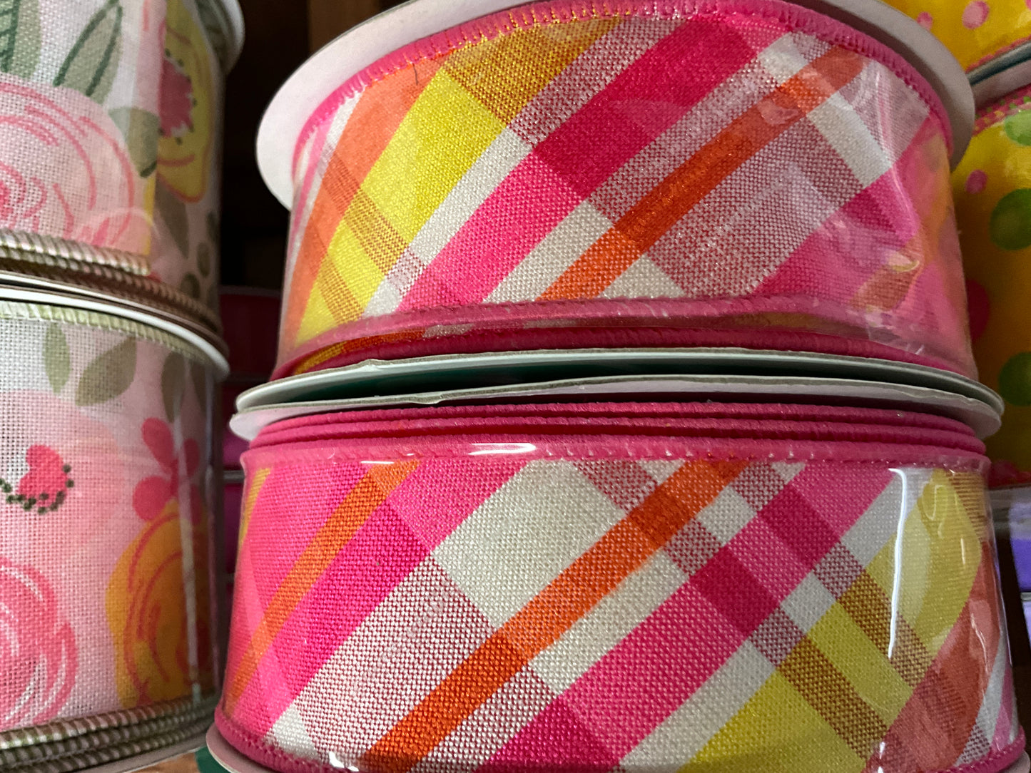 Pink / Yellow Double Side 1.5 - CancreekDesigns