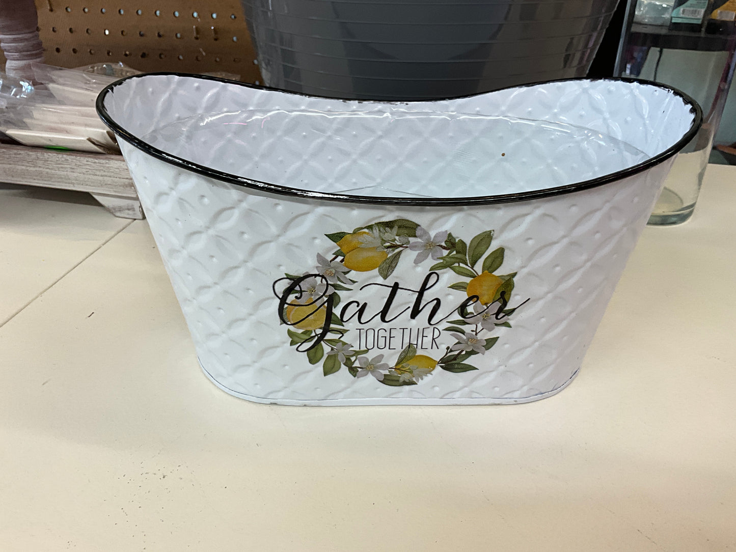 Gather Together Planter with liner - CancreekDesigns