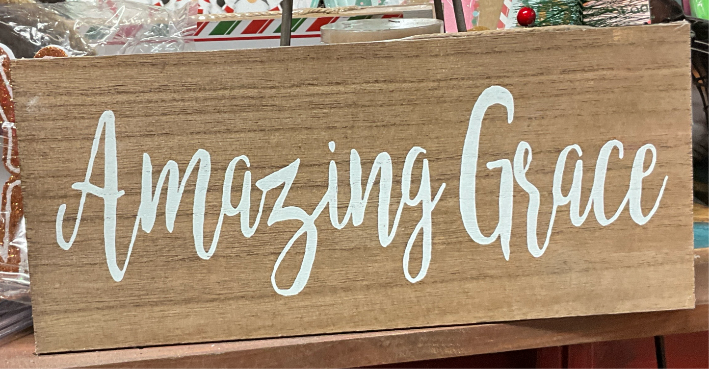 Amazing Grace sign - CancreekDesigns