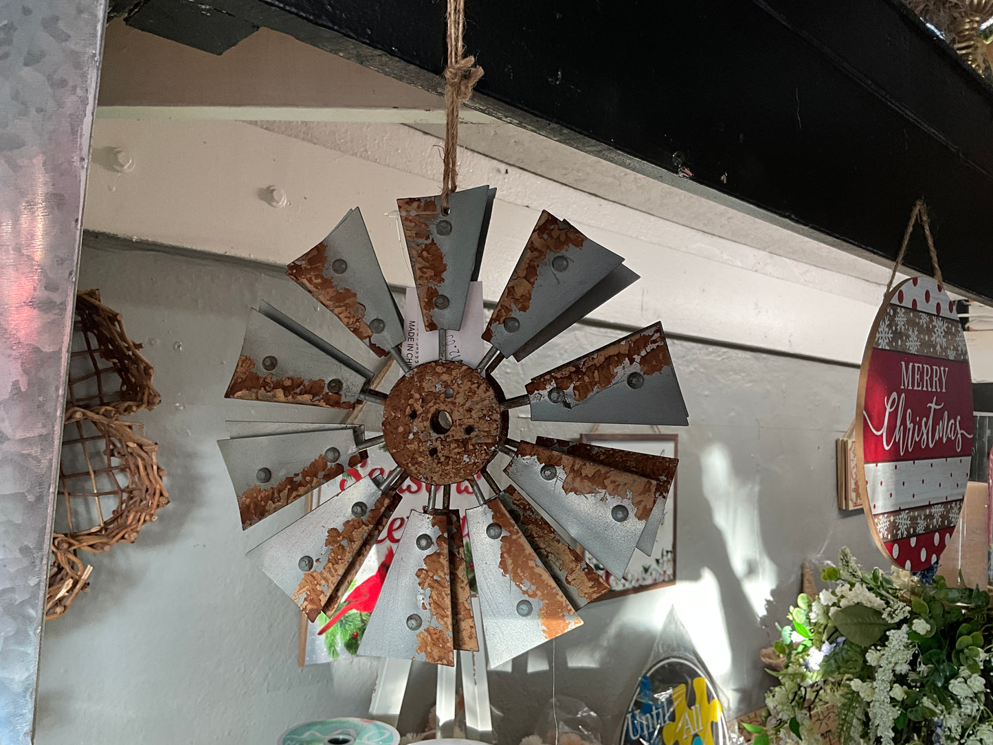 8" diameter windmill blade ornament - CancreekDesigns