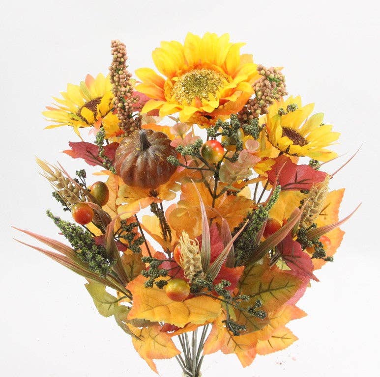 SUNFLOWER/PUMPKIN MIXED BUSH X 14 - GPB20475-MIXED