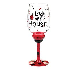 LADY OF THE HOUSE WINE GLASS - CancreekDesigns