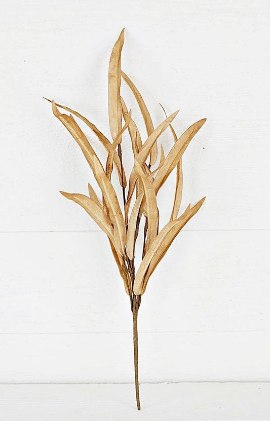 29565- 18in Pick-Foam Willow Leaves-Beige-