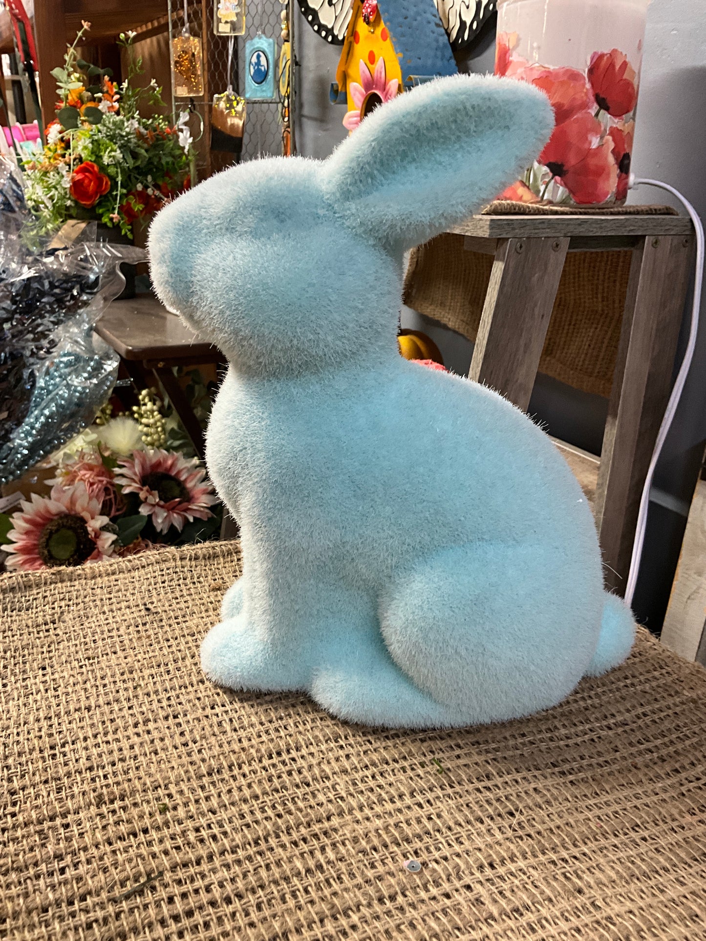 Flocked Rabbit Ears Back
