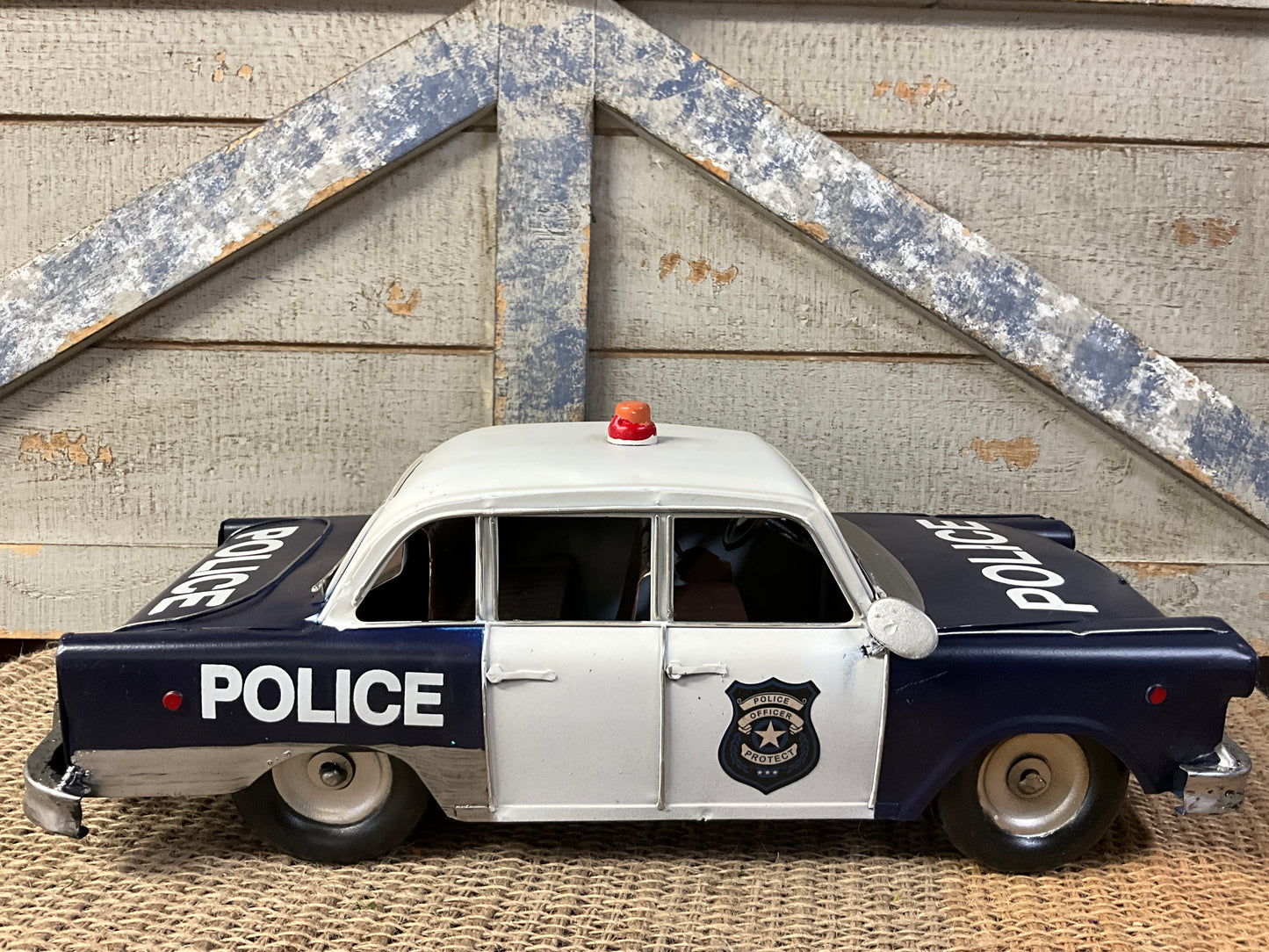 Metal Police Car - CancreekDesigns