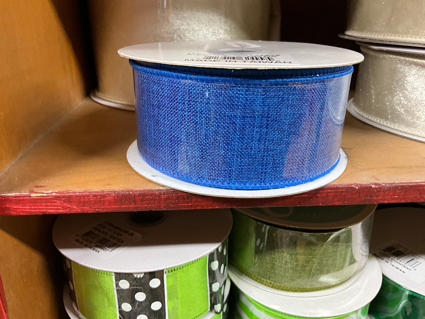 Solid Canvas Wired Edge Ribbon, 10 Yards (Royal Blue - CancreekDesigns
