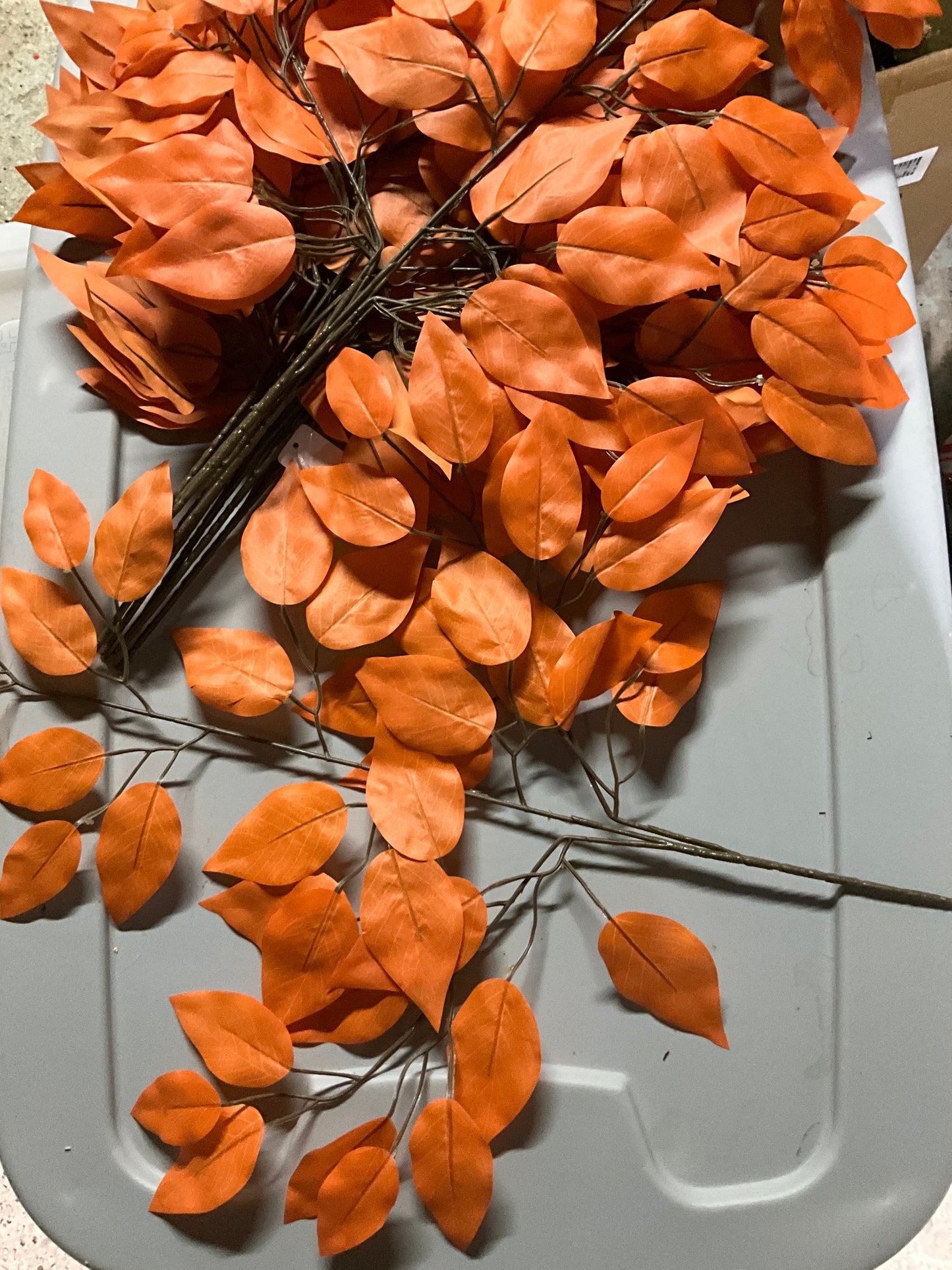 Orange Ficus Leaf Pick - CancreekDesigns