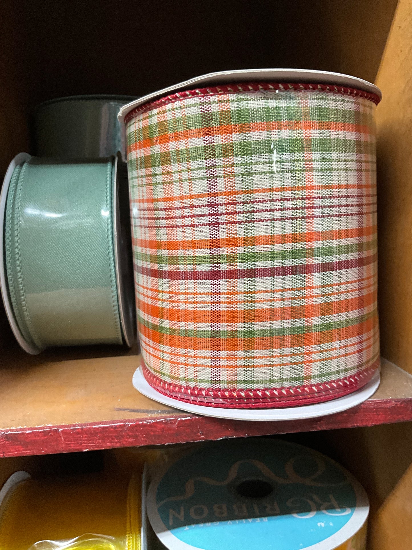 4 " X10yd Tightly Woven Plaid on Royal - CancreekDesigns