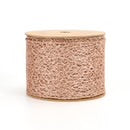 3" Mesh Wired Ribbon | Rose Gold | 10 Yard Roll