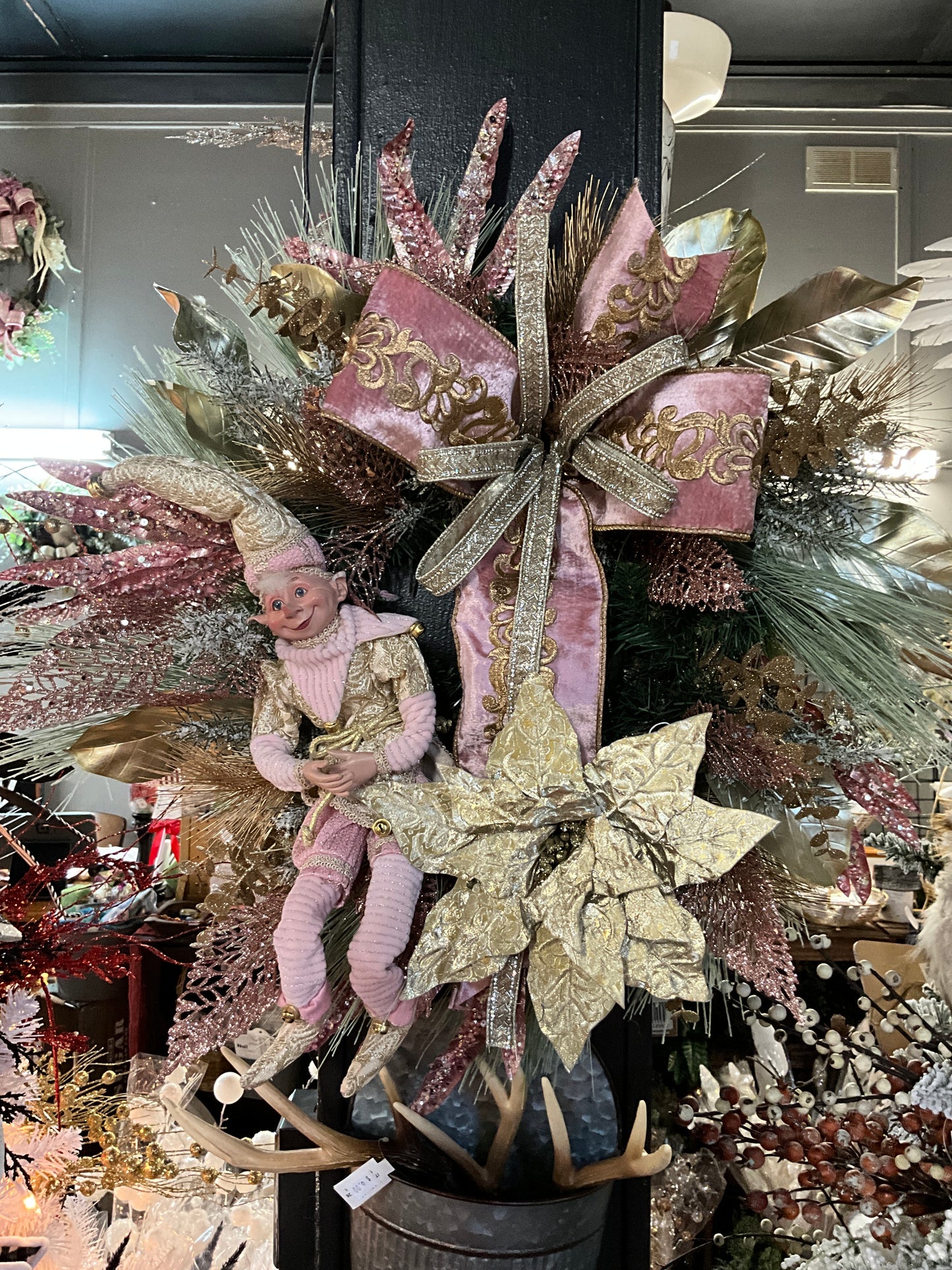 Custom Elf Wreath - CancreekDesigns