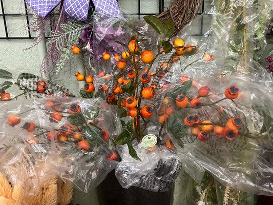 30” Autumn Crabapple Spray