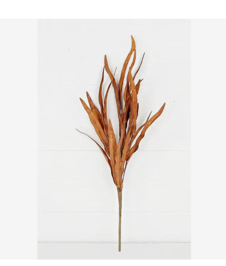 18” Foam Willow leaves pick, brown