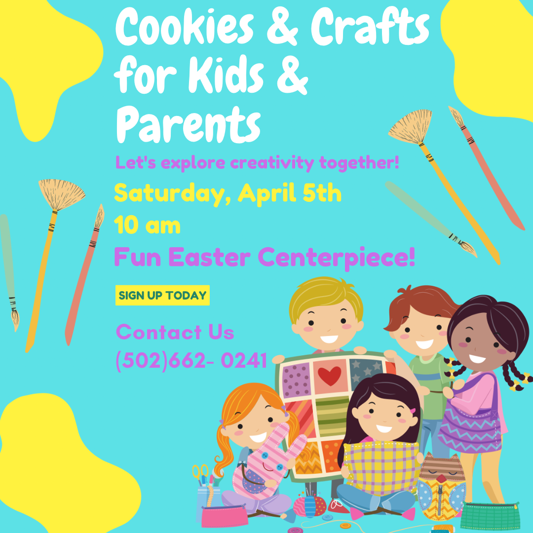 Cookies & crafts - Easter Centerpiece Class (in person) - April 5th