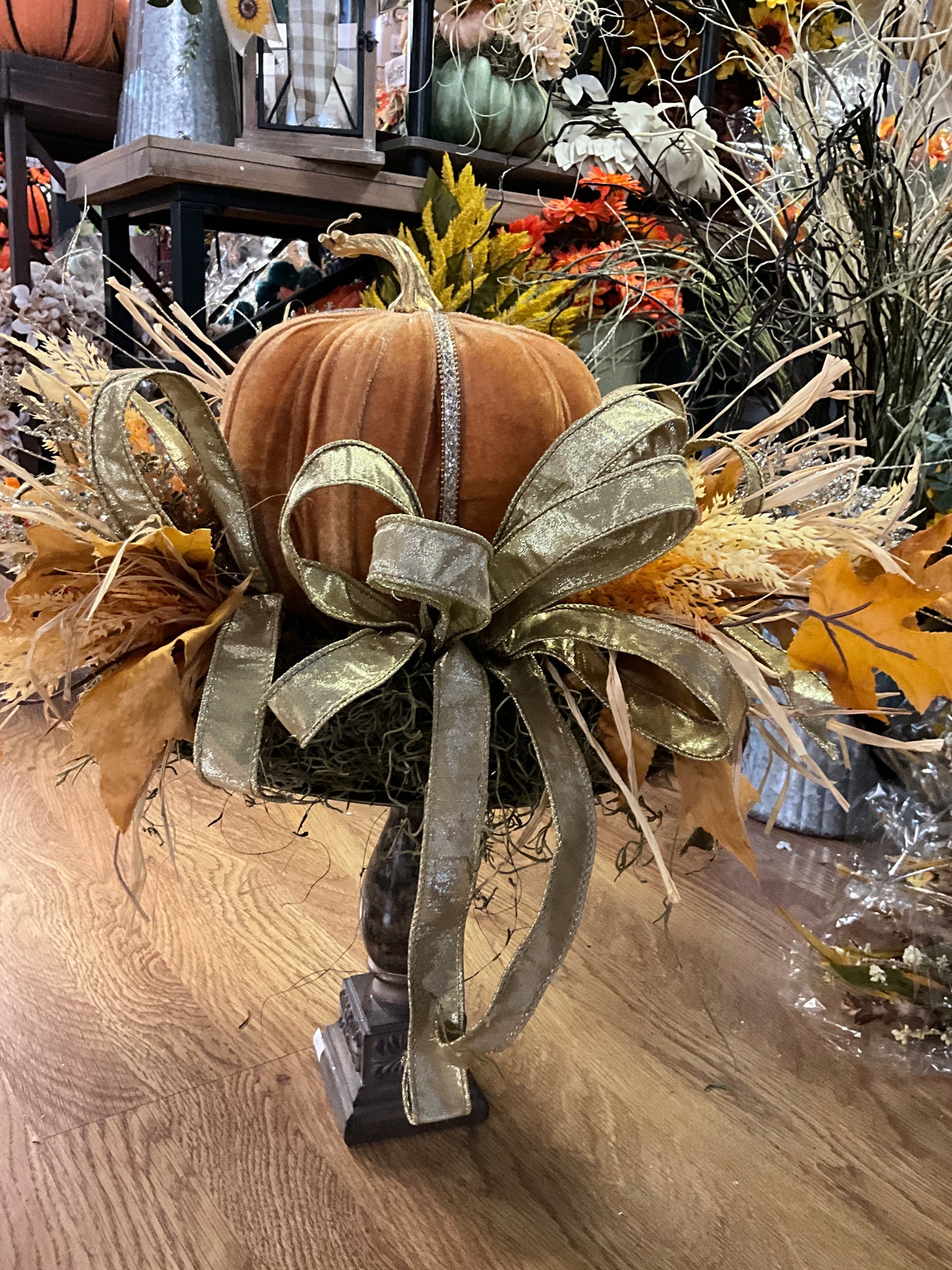 Glamorous Pumpkin Centerpiece - CancreekDesigns