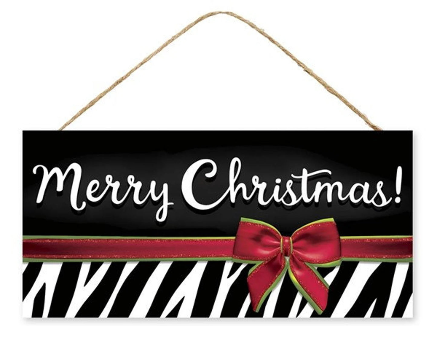 Zebra Print Merry Christmas - CancreekDesigns