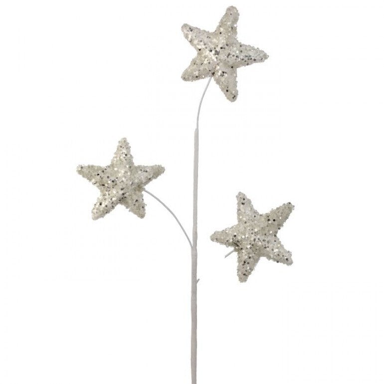 24" TRIPLE STAR GLITTER SPRAY