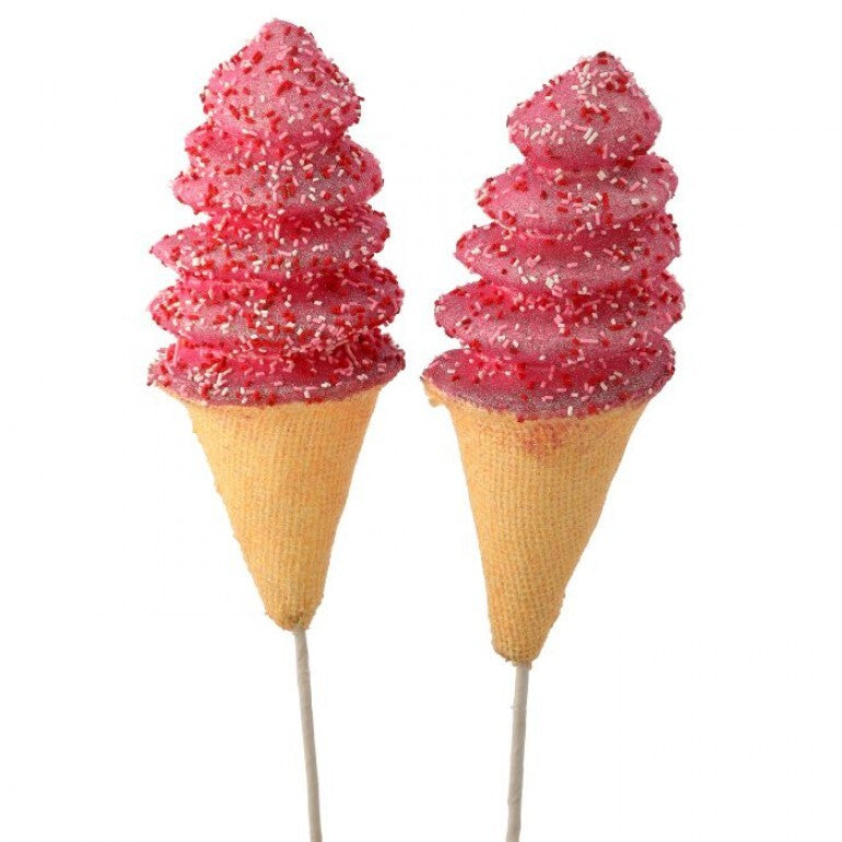 16" ICE CREAM CONE W/SPPRINKLES STEM - CancreekDesigns