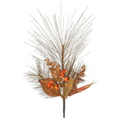 26” Long Pine/Berry/Eucalyptus Spray - CancreekDesigns