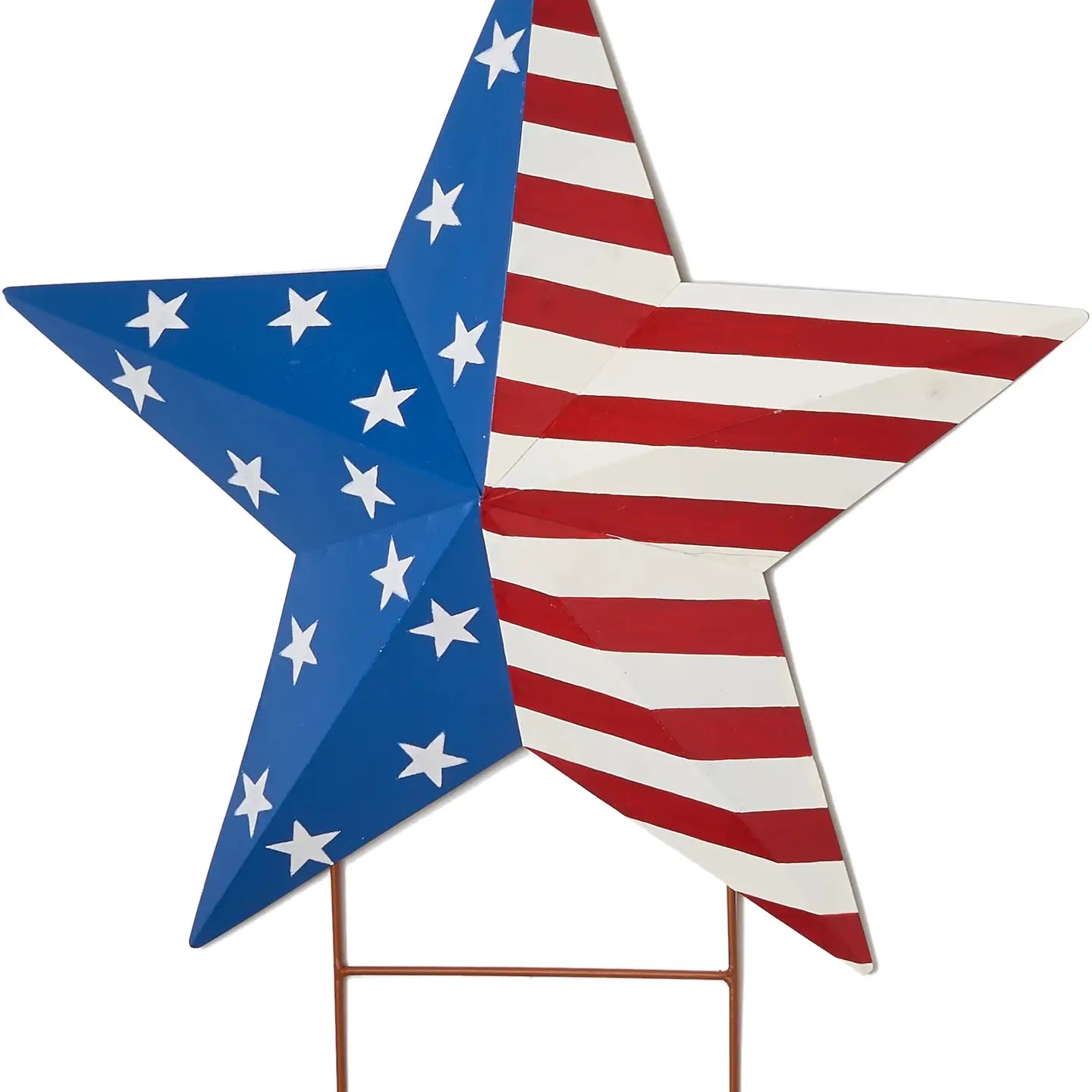 24" Americana Star On 4" Stake - CancreekDesigns