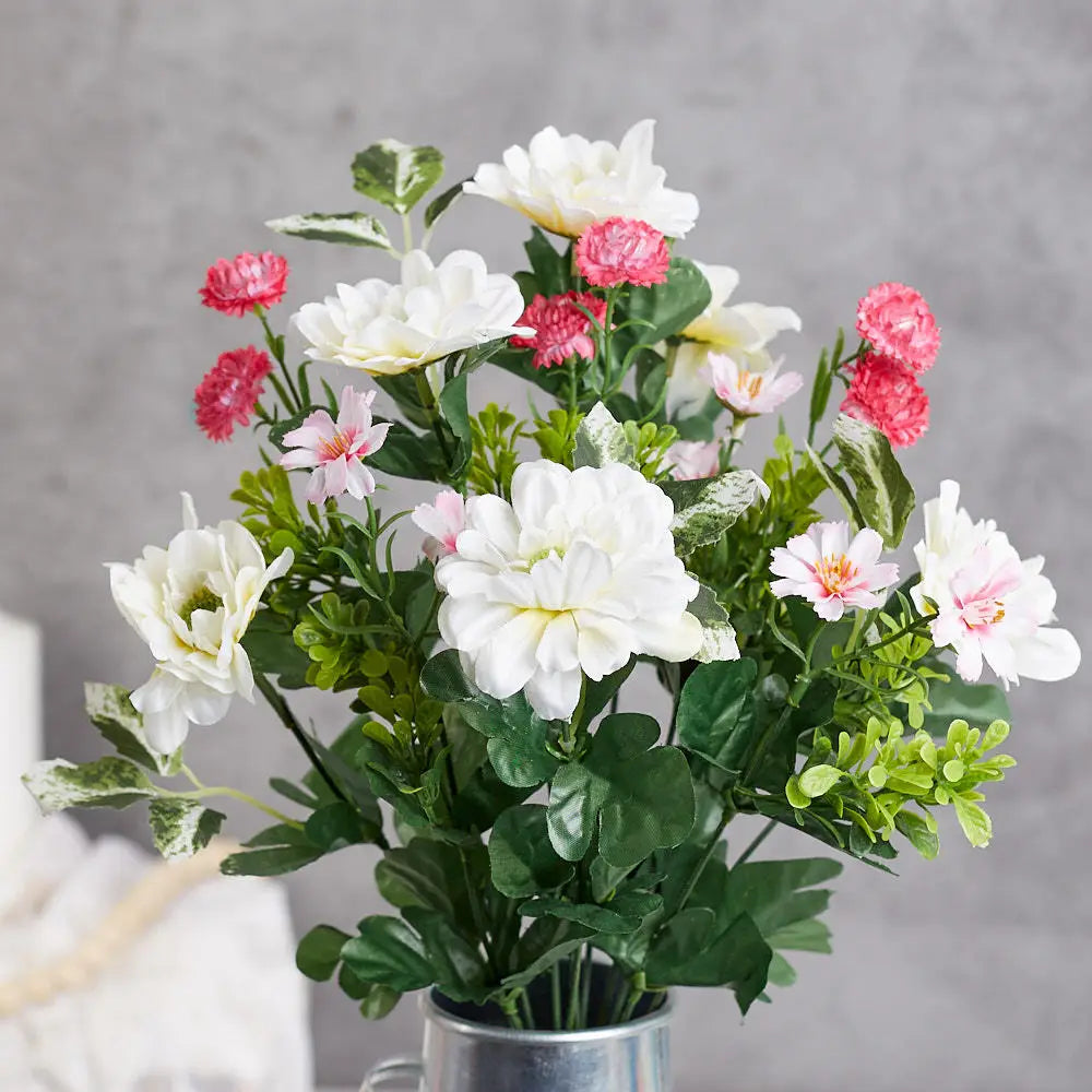 Artificial Aster Mum Flower Bush - CancreekDesigns