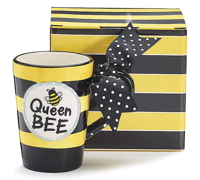 QUEEN BEE CERAMIC MUG W/ BOX - CancreekDesigns