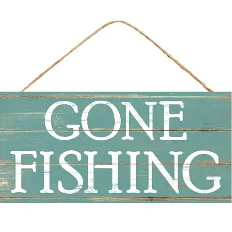 Gone Fishing sign - CancreekDesigns