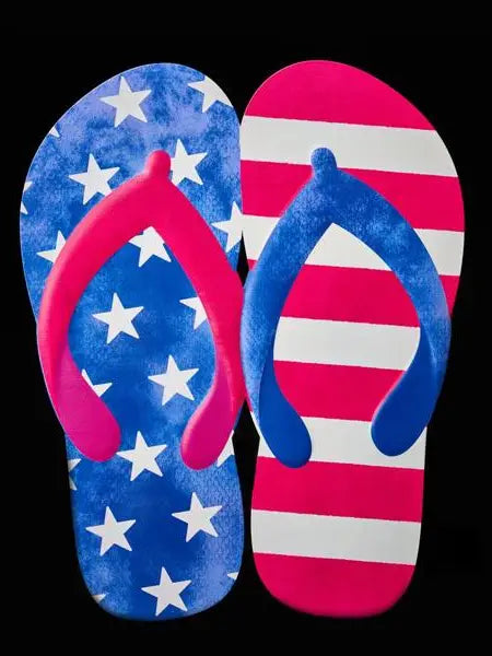 12.75"Hx10"L Metal Flip Flops