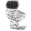 72" HALLOWEEN GLITTER NET GARLAND