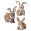7.5" FAUX FUR BUNNY 3/AST ALL 3