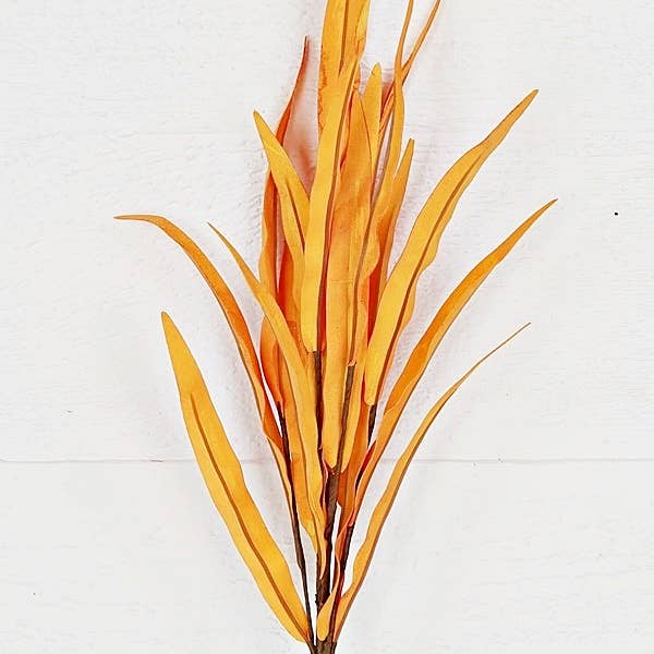 29575- 18in Pick-Foam Willow Leaves-Orange-