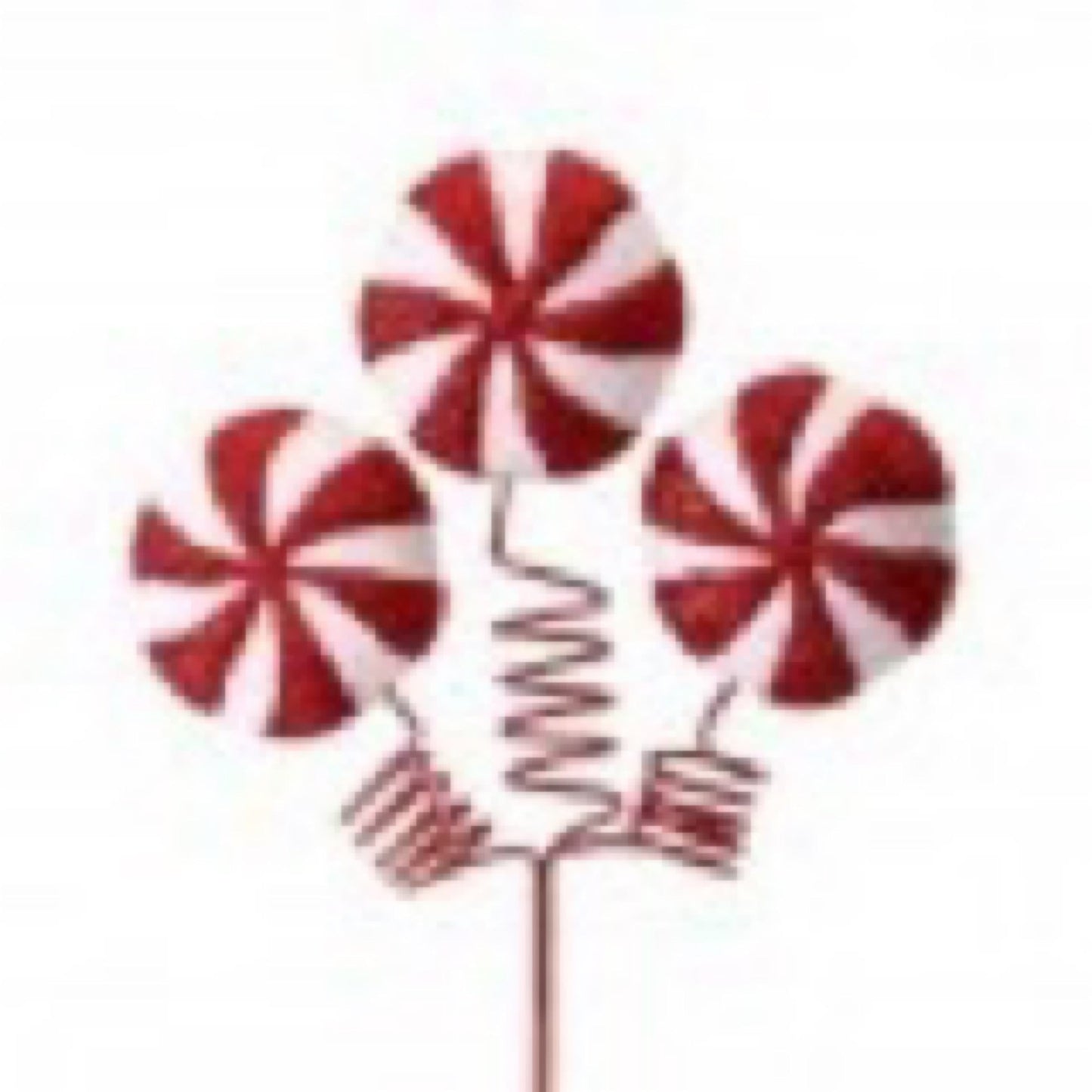 18 inch glitter peppermints spring spray - CancreekDesigns