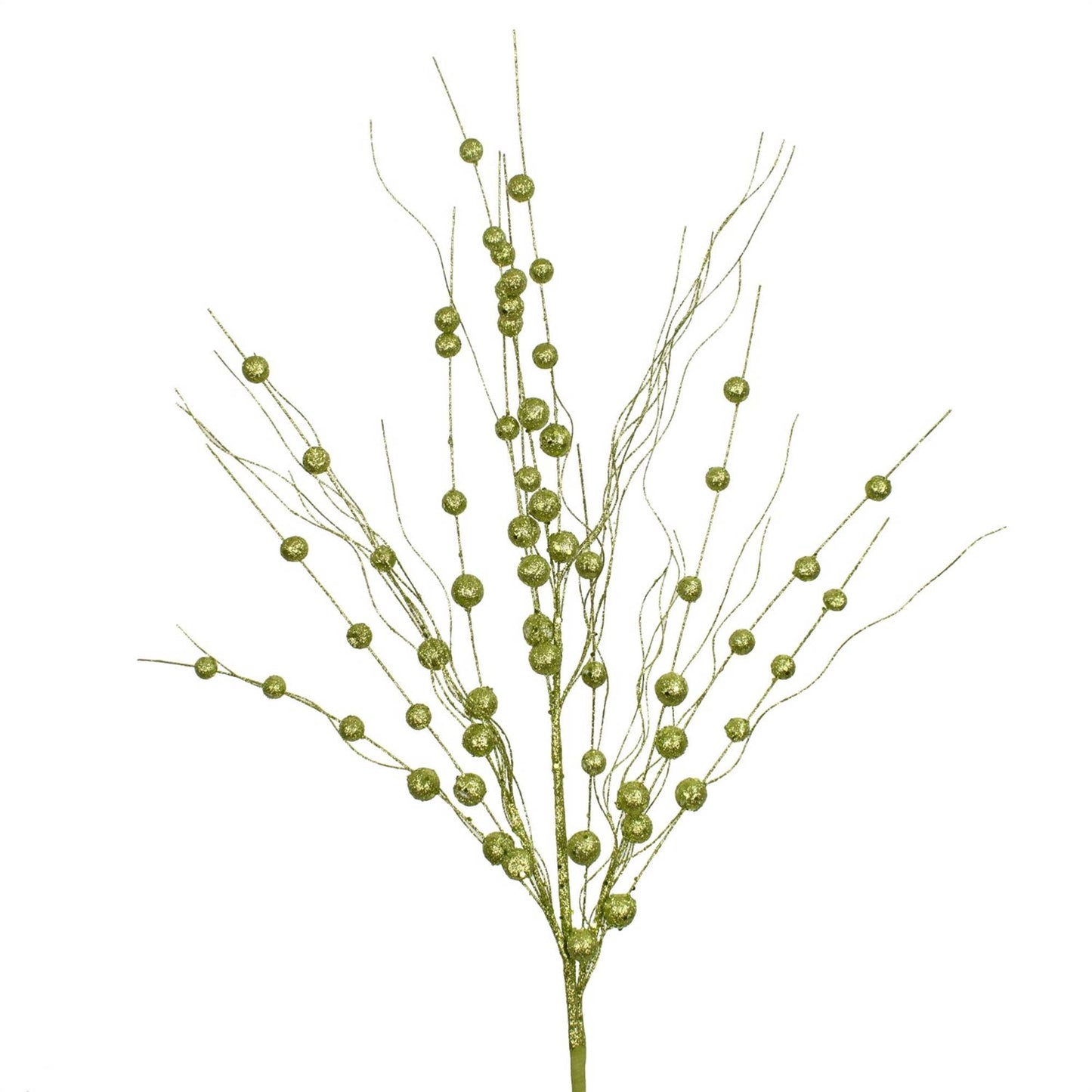 David Christopher's Collection - 34''Whimsical Glitter Ball Spray- Apple Green - CancreekDesigns