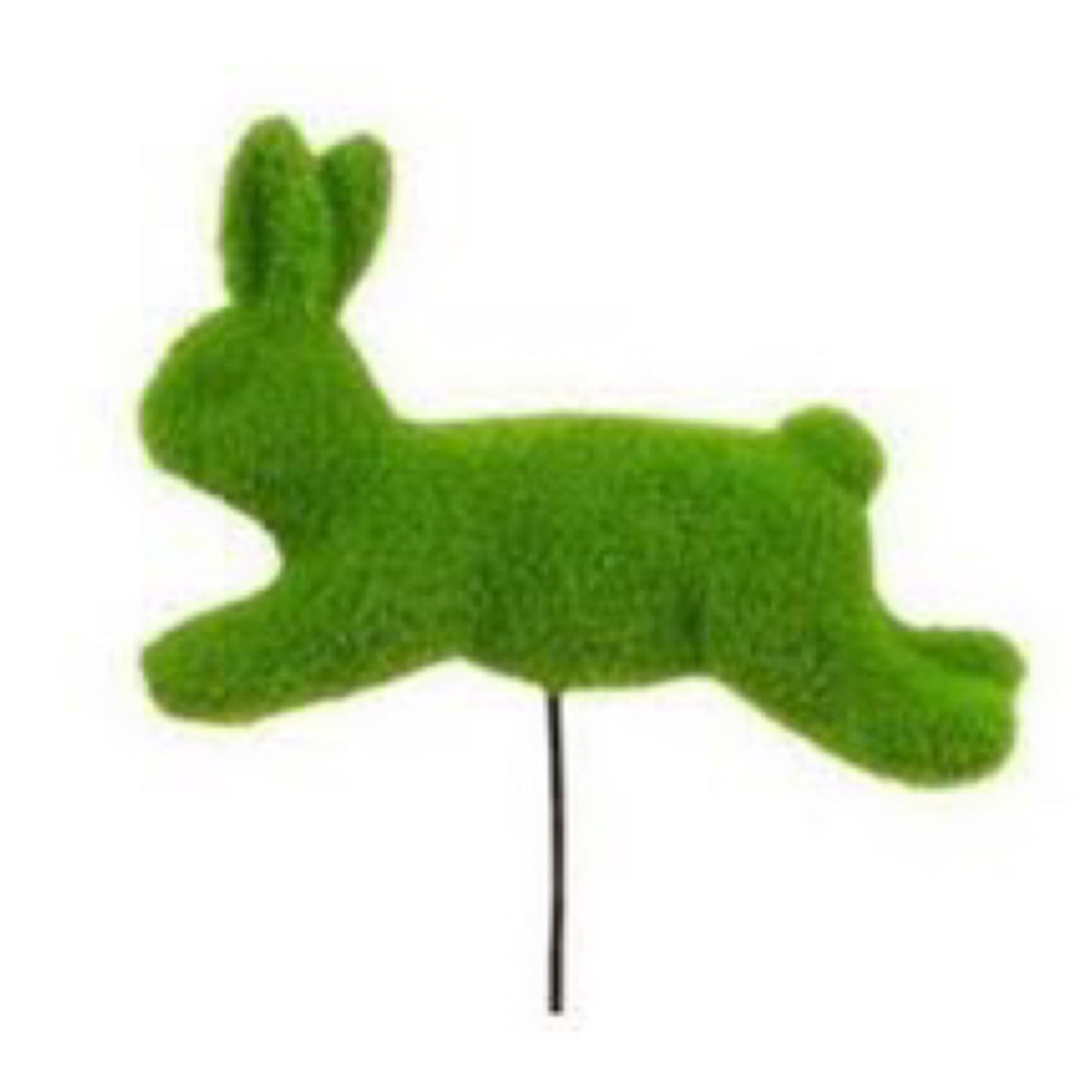 17 " Oal X 8.5 " L X 6 " H Flocked Rabbit Pick - CancreekDesigns
