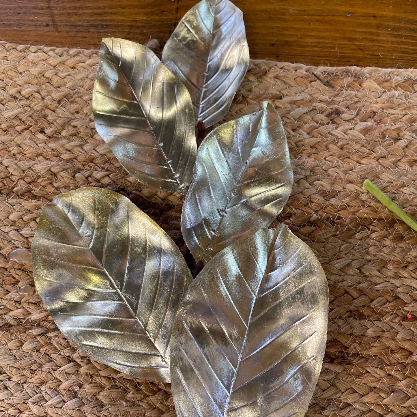 Metallic magnolia leaf - CancreekDesigns