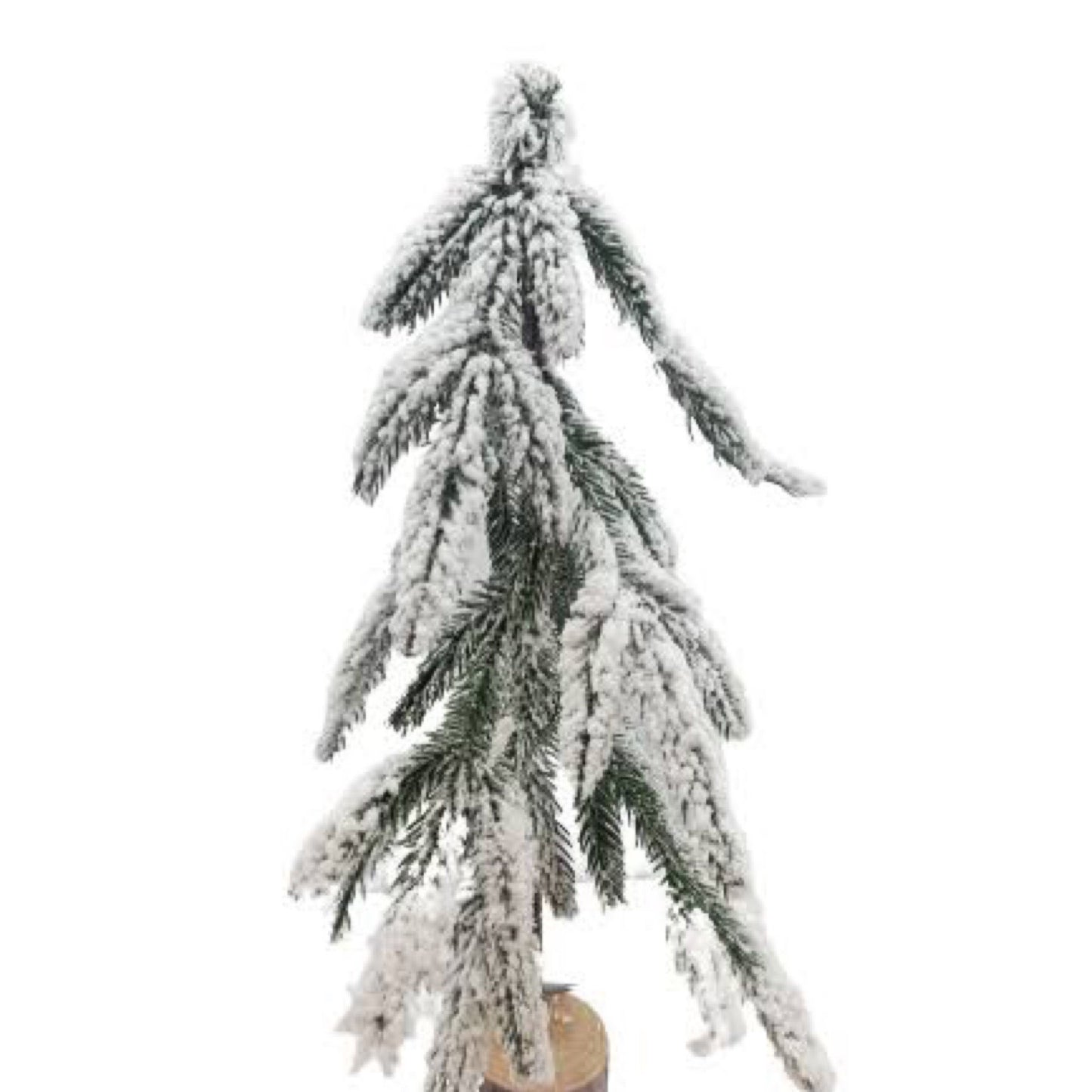Christmas tree w/wood base - CancreekDesigns