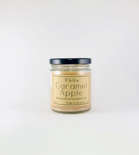 R&W Company LLC - Caramel Apple Candles: 9oz - CancreekDesigns