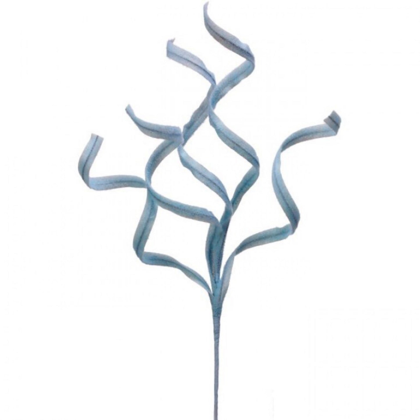 Sugared Easter Curled Grass Spray 29” blue - CancreekDesigns