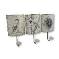 Distressed Metal Bird Themed Wall Hooks - CancreekDesigns