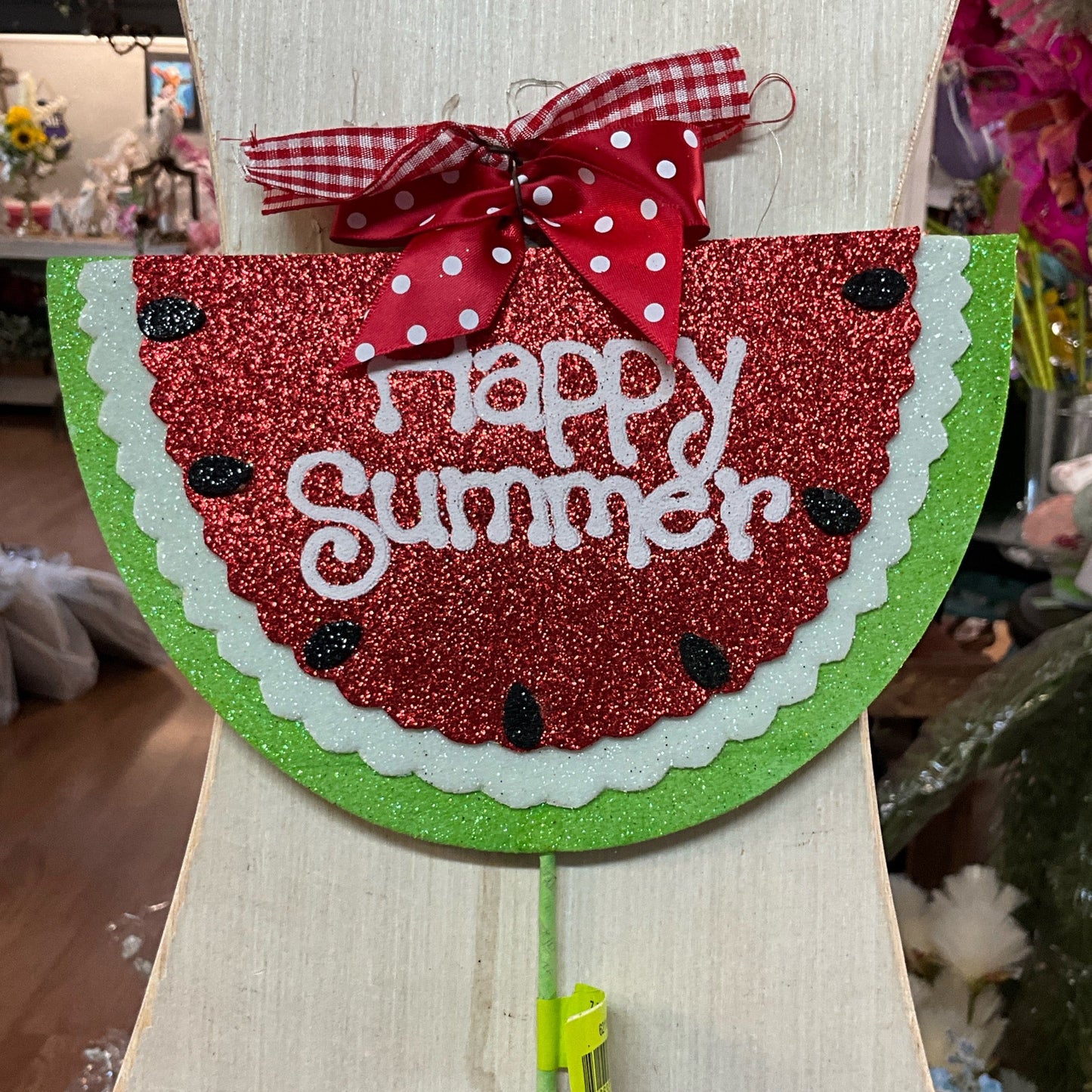 “Happy Summer” watermelon spray 7.5W x 18L - CancreekDesigns
