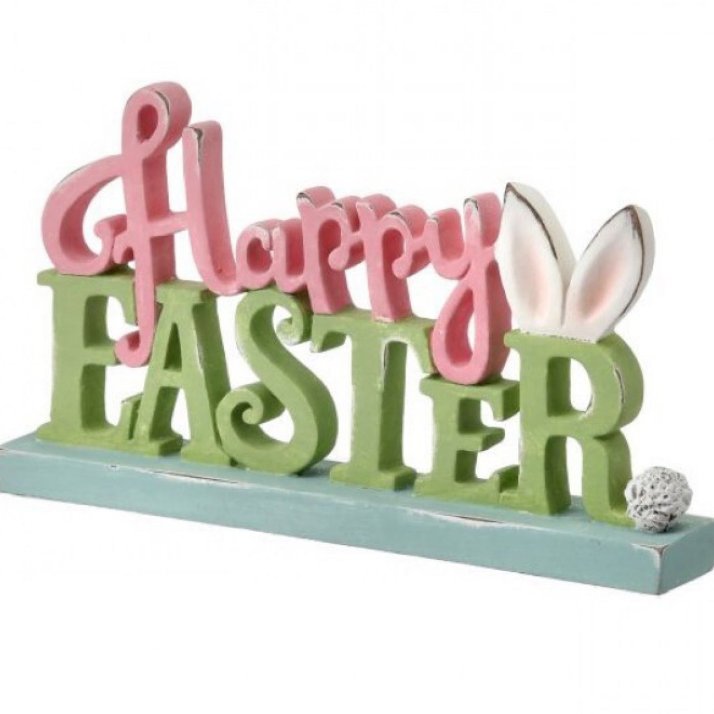 Resin “Happy Easter” sign 9” long - CancreekDesigns