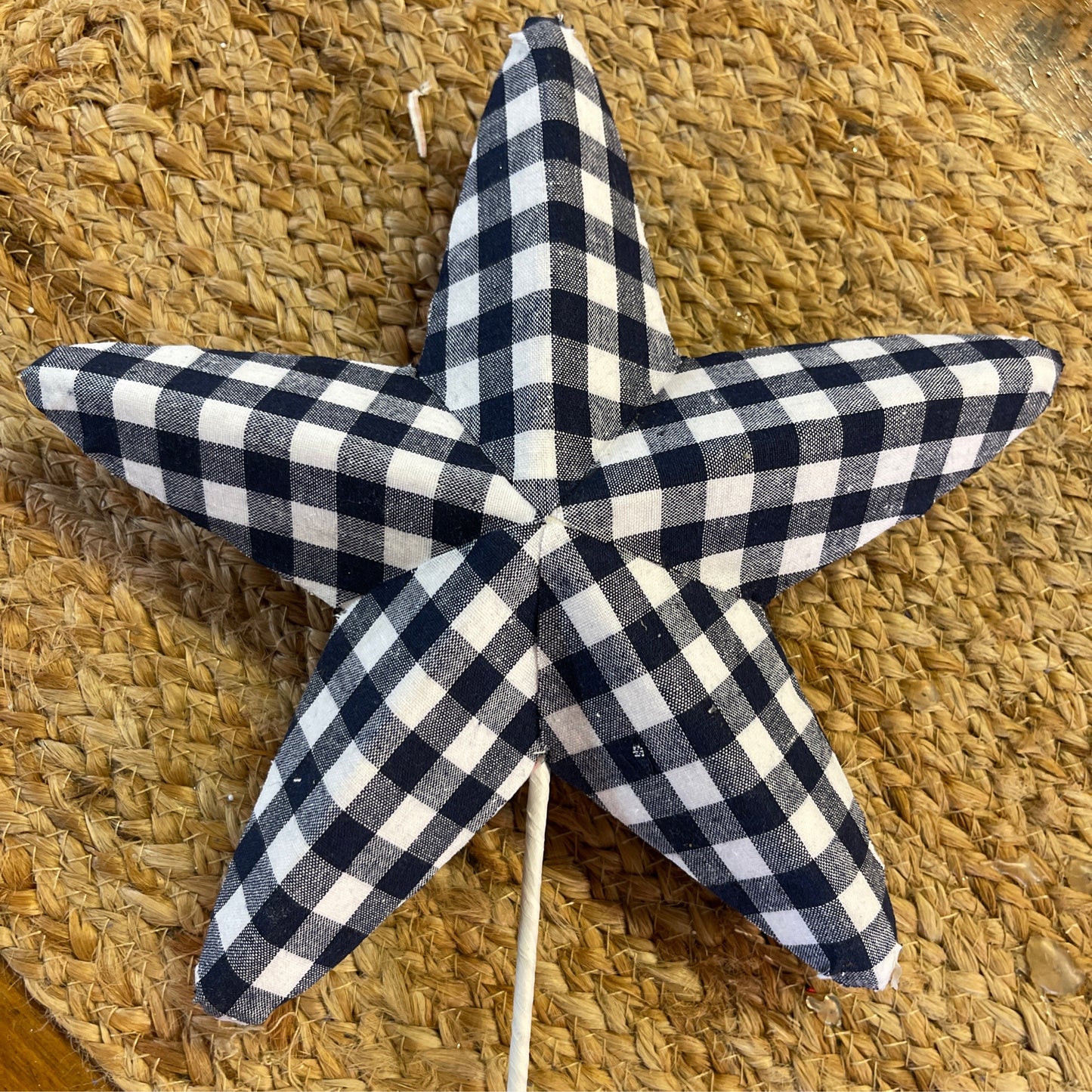 Gingham Star Red - CancreekDesigns