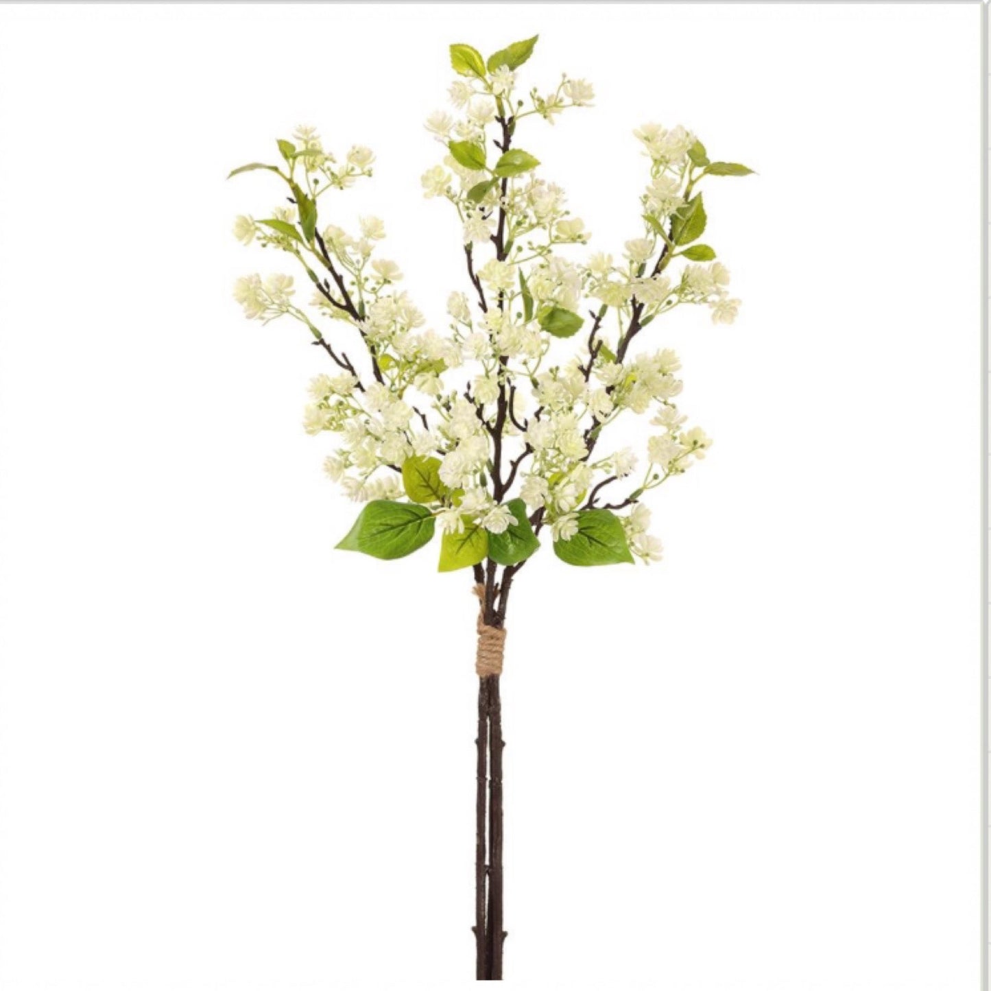 24" Mini Blossom Bundle x3 White - CancreekDesigns